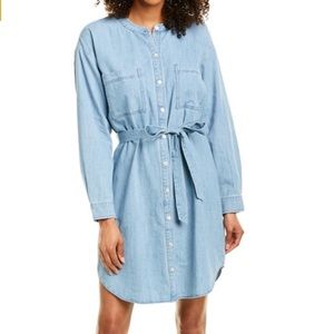 Eileen Fisher Light Blue Denim Shirt Dress